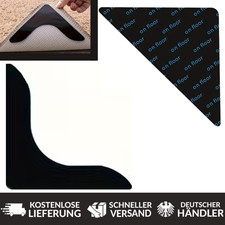 4x Anti-Rutsch-Bodenmatte Teppichunterlage in zwei Formen Teppichkleber
