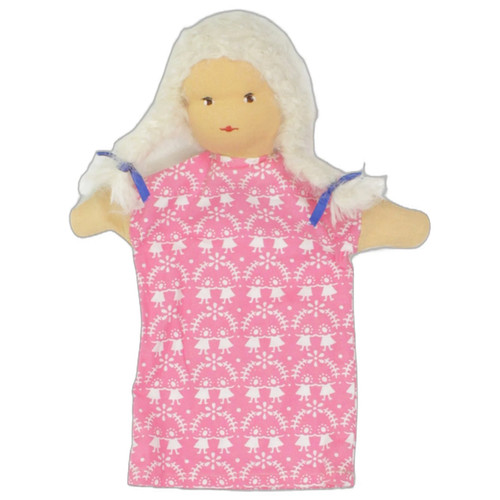 Handpuppe mädchen weiß - handpuppe, 27