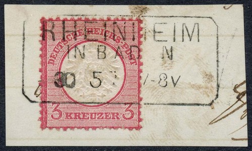 Reich 25 gestempelt mit - d.,