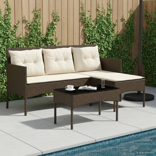 Gartensofa set mit kissen - mit,