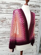 Häkeljacke *Hexagon Cardigan  * Hippie * Boho * Strickjacke * gehäkelt 
