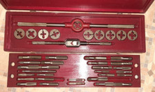 Gewindebohrer und Schneideisen Set GTD Greenfield im Holzkasten