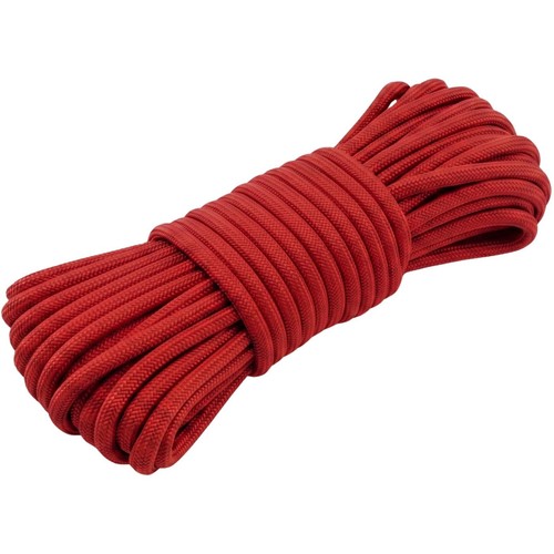 10m paracord 4mm rot 100 - 10m, 100%