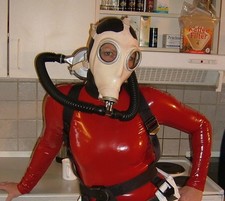 Gasmaske,Halbmaske,Dräger,Auer,Latex,Gummi,Vollgesichtsmaske,Atemmaske,Maske