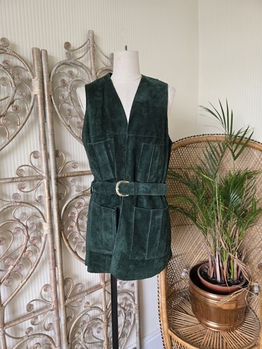 Vintage grüne wildleder - vintage, 60er