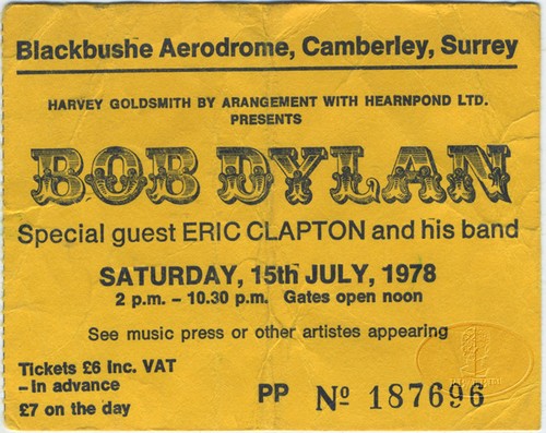 Bob dylan eric clapton 1978 - dylan,