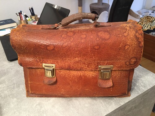 Alte schultasche ledertasche - alte,