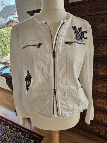 Weiße jeansjacke von marc - weiße,