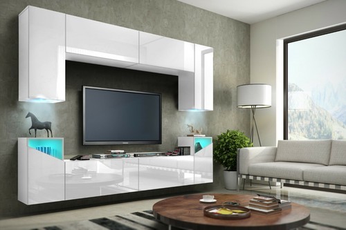 Moderne wohnwand schrankwand - moderne,