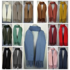 XXL Damen Herren Winter Web Schal Stola Halstuch Strick Kaschmir Fransen 2185