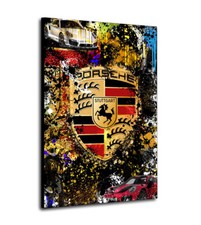 Wandbild Leinwandbild abstrakte Kunst Auto Porsche Lifestyle, Abstract Brands