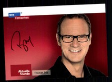 Thomas bug wdr autogrammkarte - thomas,