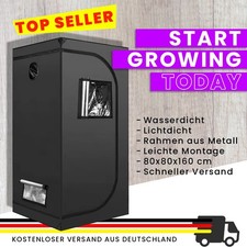 Growbox  Growzelt  Anbauzelt  Anzuchtzelt  Indoor  80x80x160cm