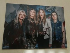 THUNDERMOTHER - ROCK BAND - ORIG. AUTOGRAMME 13 x 18 cm FOTO  - HAMMERMOTIV!