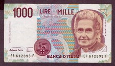ITALIEN 1000 LIRE Banknote