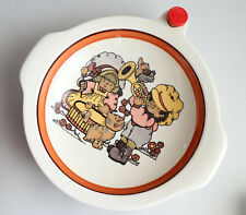 WMF Majolika Teller / Kinderteller / Warmhalteteller / Babyteller Pit und Petra