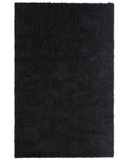 Teppich rechteckig 200 x 300 cm schwarz getuftet Shaggy Hochflor Modern Demre