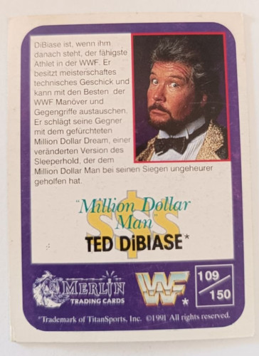 Wwf wrestling sammelkarte - wwf, nr