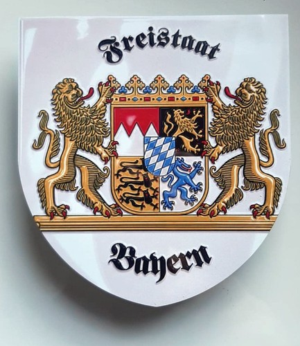 Grenzschild freistaat bayern - freistaat,