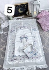 Gebetsteppich mit Tasche,  Reisegebetsteppich, Sejjada Muslim Islam Tesbih,