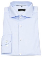 Eterna Hemd Super Slim Fit Haikragen Cover Shirt blickdicht hellblau - ohne OVP