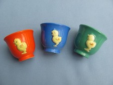 3 ganz süße antike Porzellan Eierbecher mit Küken -von der Firma Goebel - Hummel