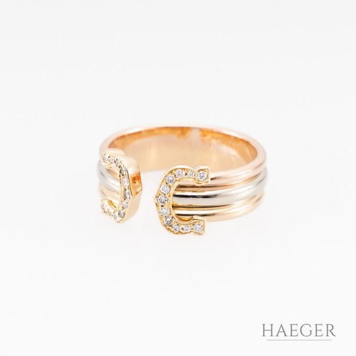 Cartier double ring gr - cartier, 47