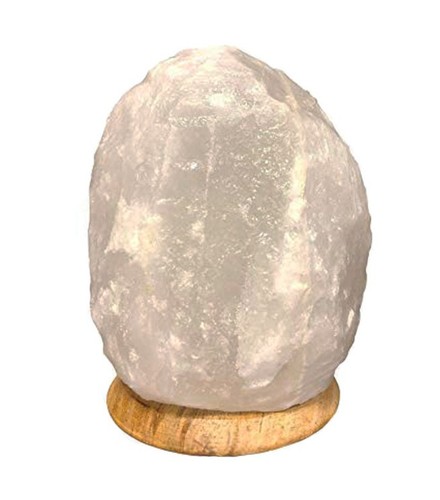 Weiße salzlampe salzkristall - weiße,
