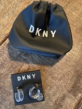 DKNY Damen Ohrringe Halbcreolen „Resin and Metal Hoop“