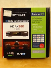 OPTICUM HD AX360 DVB-T2 Receiver, mit PVR, H.265 HEVC mit Irdeto cloaked, OVP
