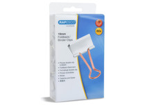 Rapesco 1508 19mm Foldback Klammern, Weiß mit Rose Gold Griffen,80 Stück |B-Ware