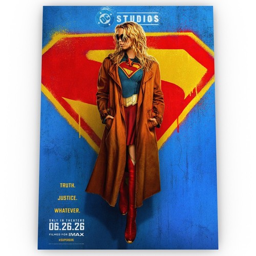Supergirl movie poster satin - supergirl,