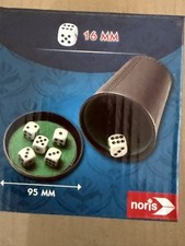 Würfelbecher Set - mit Deckel und 6 Würfeln