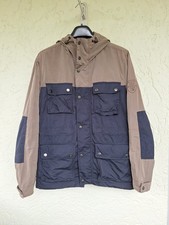 Tommy Hilfiger Jacke M Dunkelblau / Beige mit Kapuze Männer Übergang