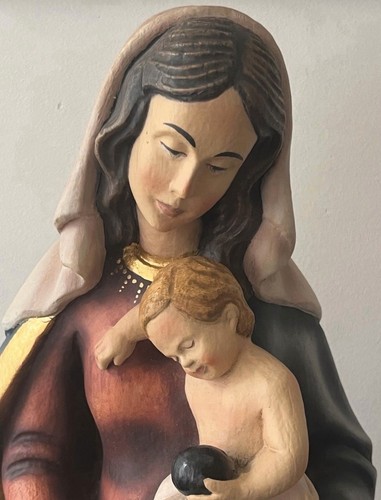 Antike madonna echte grödner - antike, (echte