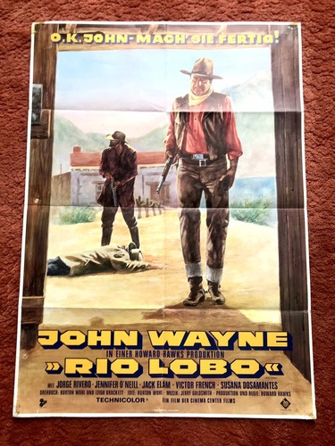 Rio lobo kinoplakat poster - kinoplakat, a1