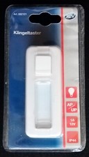 REV Klingeltaster AP/UP Kunstst. 1-fach mit Namensschild & Beleucht. weiß