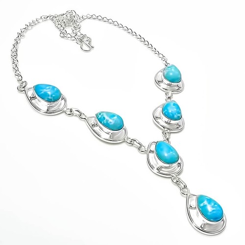 Handgefertigte blaue larimar - handgefertigte,