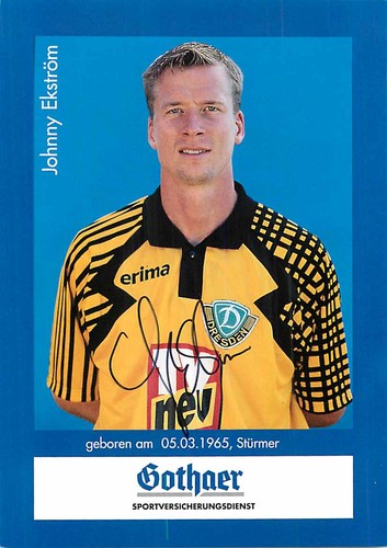 Johnny ekstrom autogrammkarte - ekstrom,