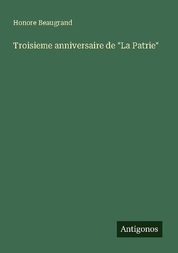 Troisieme anniversaire la - troisieme, "la