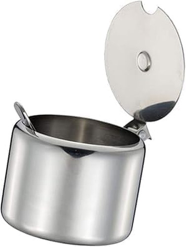 Edelstahl zuckerdose 285ml mit - zuckerdose,
