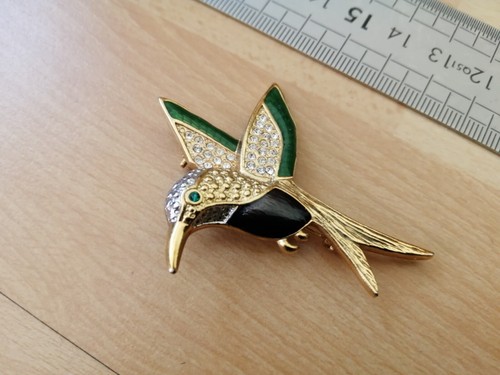 Modeschmuck kolibri brosche - modeschmuck,
