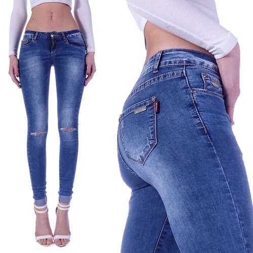 Damen slim röhrenjeans - slim,
