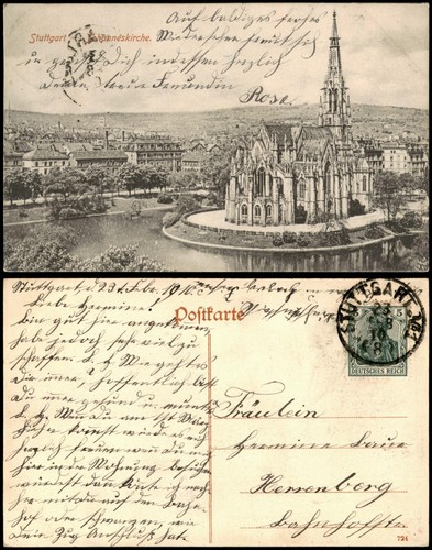 Ansichtskarte stuttgart - ansichtskarte,