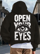 Open your eyes hoodie herren - open,