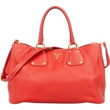 Prada Grained Red Vitello