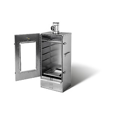 Smoki Isoliert+Fenster Geprägter Cr-Edelstahl 85x39x33cm Räucherschrank Ofen 