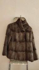 Nerz Pelzmantel Echtpelz Braun
