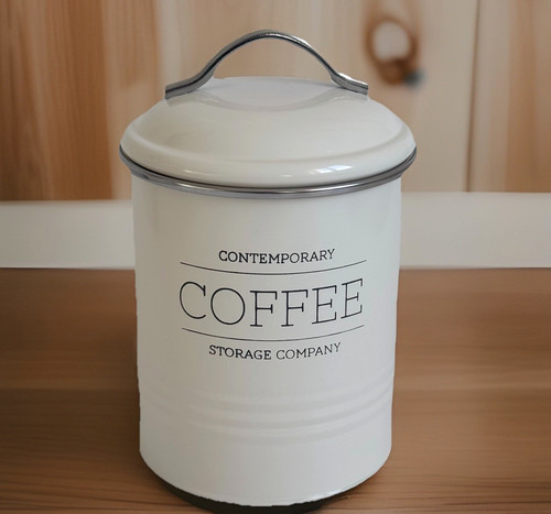 Kaffee vorratsdose creme - kaffee, rund