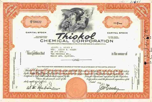 Thiokol chemical 1961 - thiokol, co